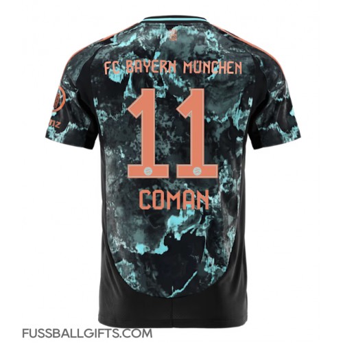 Bayern Munich Kingsley Coman #11 Fußballbekleidung Auswärtstrikot 2024-25 Kurzarm